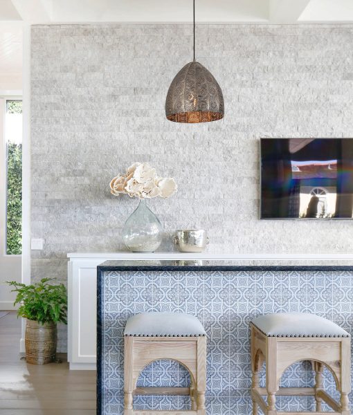 CLA Sari Ellipse Embossed Interior Pendant Aged Brass/ Chrome 220-240V - SARI1, SARI2