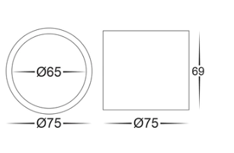 Havit Nella LED Surface Mounted Downlight Tri - White 7W 240V/12V IP54 - HV5802T-WHT, HV5802T-WHT-12V- Havit Lighting