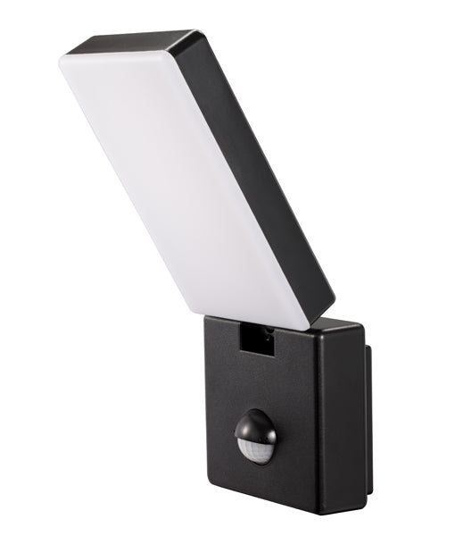 SEC04S: Surface Mounted LED Security Lights with Sensors. 15W S/ADJ Black