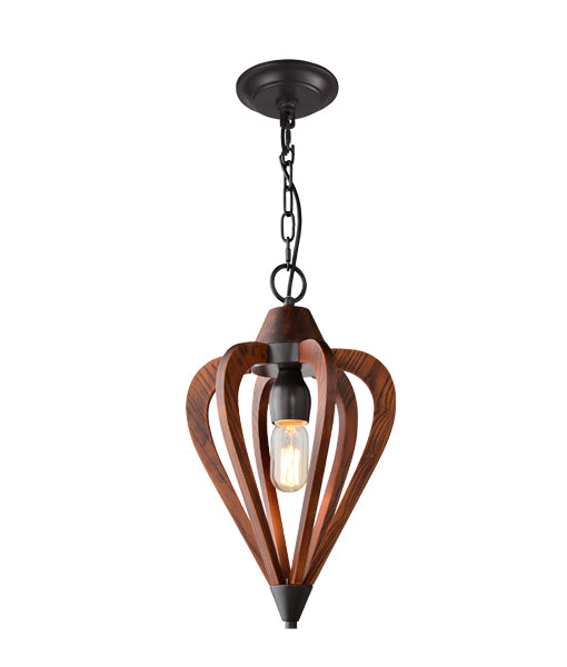 CLA SENORITA: Wood Interior Pendant Tuscan Coffee Cherry Small / Medium / Large 220-240V - SENORITA1, SENORITA2, SENORITA3 - CLA Lighting