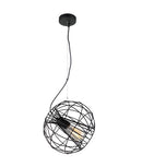 CLA Sentinel Modern Iron Round Cage Interior Pendant Matt Black / Matt White 220-240V - SENTINEL1, SENTINEL2 - CLA Lighting