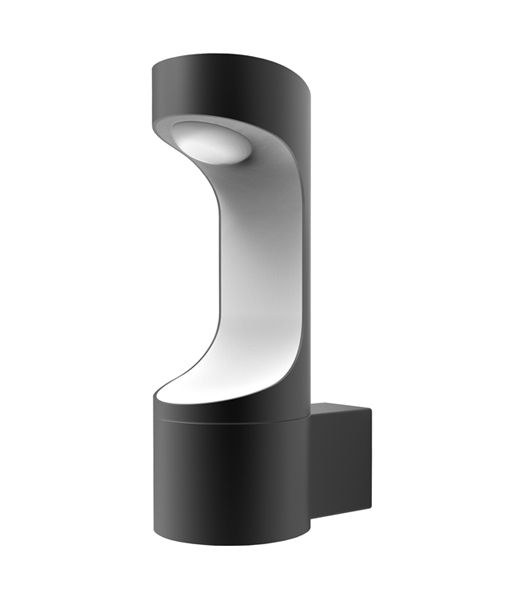 CLA SETH: Exterior Surface Mounted Wall Lights & LED Bollards 3000K Matt Black 9W 100-240V IP54 - SETH1, SETH2, SETH3, SETH4