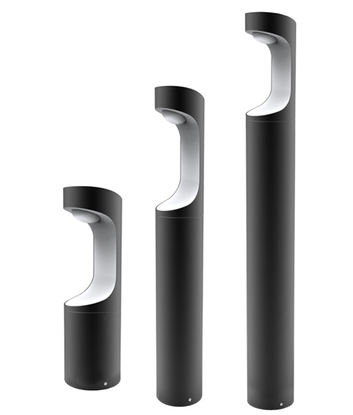 CLA SETH: Exterior Surface Mounted Wall Lights & LED Bollards 3000K Matt Black 9W 100-240V IP54 - SETH1, SETH2, SETH3, SETH4