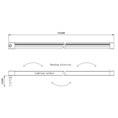 Azoogi Side View Waterproof LED Strip 2700K Neon 12W 24V IP67 - STR101, STR102, STR103, STR104 Sold per metre