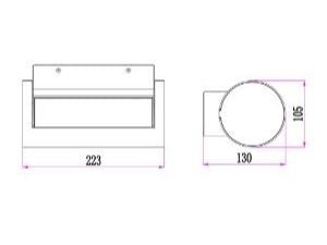 CLA SOMBRA: Adjustable Eyelid Surface Mounted LED Exterior Wall Lights Dark Grey/ White 13W 100-240V IP65 - SOMBRA