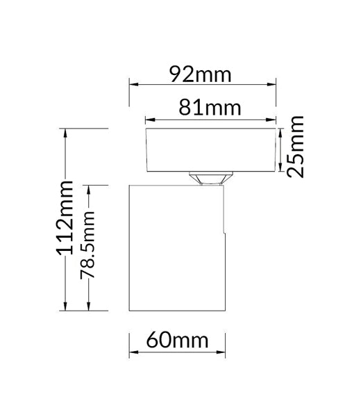 CLA SPOT: Interior GU10 Surface Mounted Spot LED Track Light Matte White 100-240V IP20 - SPOT - CLA Lighting