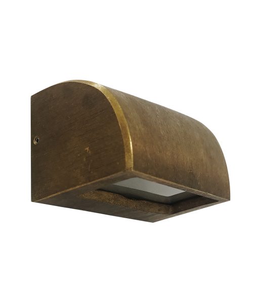 CLA STE: Exterior Surface Mounted Curved Garden Step and Up Lights Aged Bronze 220-240V IP65 - STE12