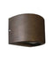 STE: Exterior Surface Mounted Curved Step Lights Bronze IP65- CLA Lighting