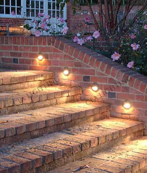 CLA STE: Exterior LED Eyelid Garden Step and Up Lights 3000K Brass Nickel/ Aged Bronze 1W 12V IP65 - STE9, STE10