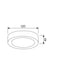 CLA Lighting SURFACETRI: LED Dimmable Tri-CCT Surface Mounted Oyster Lights (Round)