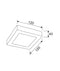 CLA SURFACETRI: Square Dimmable Surface Mounted LED Oysters Tri - White 6/18W 240V IP40 - SURFACETRI1S, SURFACETRI3S - CLA Lighting