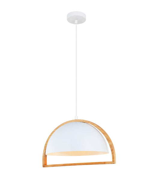 CLA SWING: Oblong / Dome / Ellipse Wood Frame Interior Pendant Matt Black / Matt White 220-240V - SWING1, SWING2, SWING3, SWING4, SWING5, SWING6 -CLA Lighting