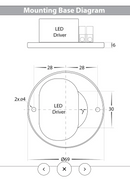 Havit Nella LED Surface Mounted Downlight Tri - Black 7W 12V/240V IP54 - HV5802T-BLK, HV5802T-BLK-12V- Havit Lighting