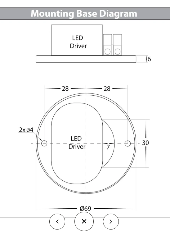 Havit Nella LED Surface Mounted Downlight Tri - Black 7W 12V/240V IP54 - HV5802T-BLK, HV5802T-BLK-12V- Havit Lighting