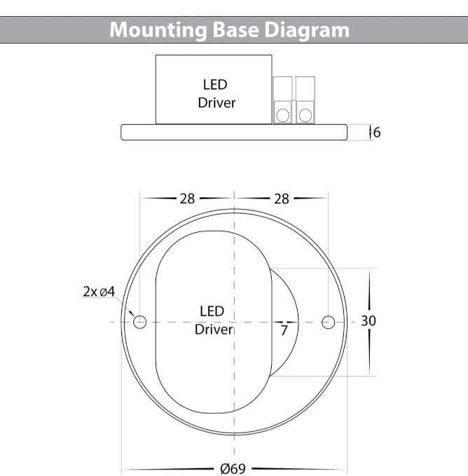 Havit Nella LED Surface Mounted Downlight Tri - Black 7W 12V/240V IP54 - HV5802T-BLK-EXT, HV5802T-BLK-EXT-12V - Havit Lighting