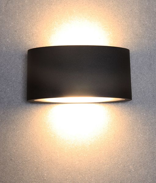 CLA TAMA: LED Surface Mounted Up/Down Exterior Wall Lights 3000K Black / Sand White 6.8W 220-240V IP54 - TAMA1, TAMA2 - CLA  Lighting