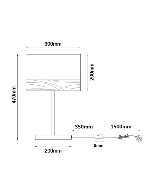 CLA TAMBURA: Oblong / Round Shape Table & Floor Lamp White / Black 220-240V - TAMBURA07TL, TAMBURA08TL,TAMBURA09TL, TAMBURA10TL, TAMBURA11FL, TAMBURA12FL -CLA Lighting