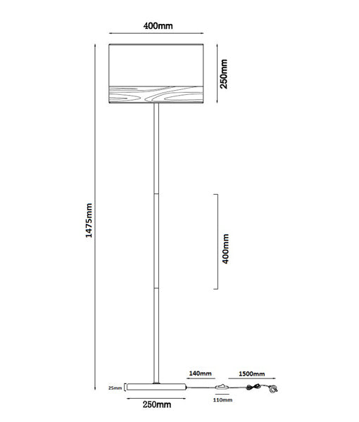 CLA TAMBURA: Oblong / Round Shape Table & Floor Lamp White / Black 220-240V - TAMBURA07TL, TAMBURA08TL,TAMBURA09TL, TAMBURA10TL, TAMBURA11FL, TAMBURA12FL -CLA Lighting