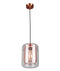 CLA TONO: Mesh Internal and Clear Glass Oblong Interior Pendant Black / Copper / Brass 220-240V - TONO1, TONO2, TONO3 - CLA Lighting