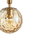 CLA TRATTINO1: Spherical Glass Brass Highlight Interior Pendant Bronze Amber 220-240V IP20 - TRATTINO1, TRATTINO1X3R, TRATTINO1X3S -CLA Lighting