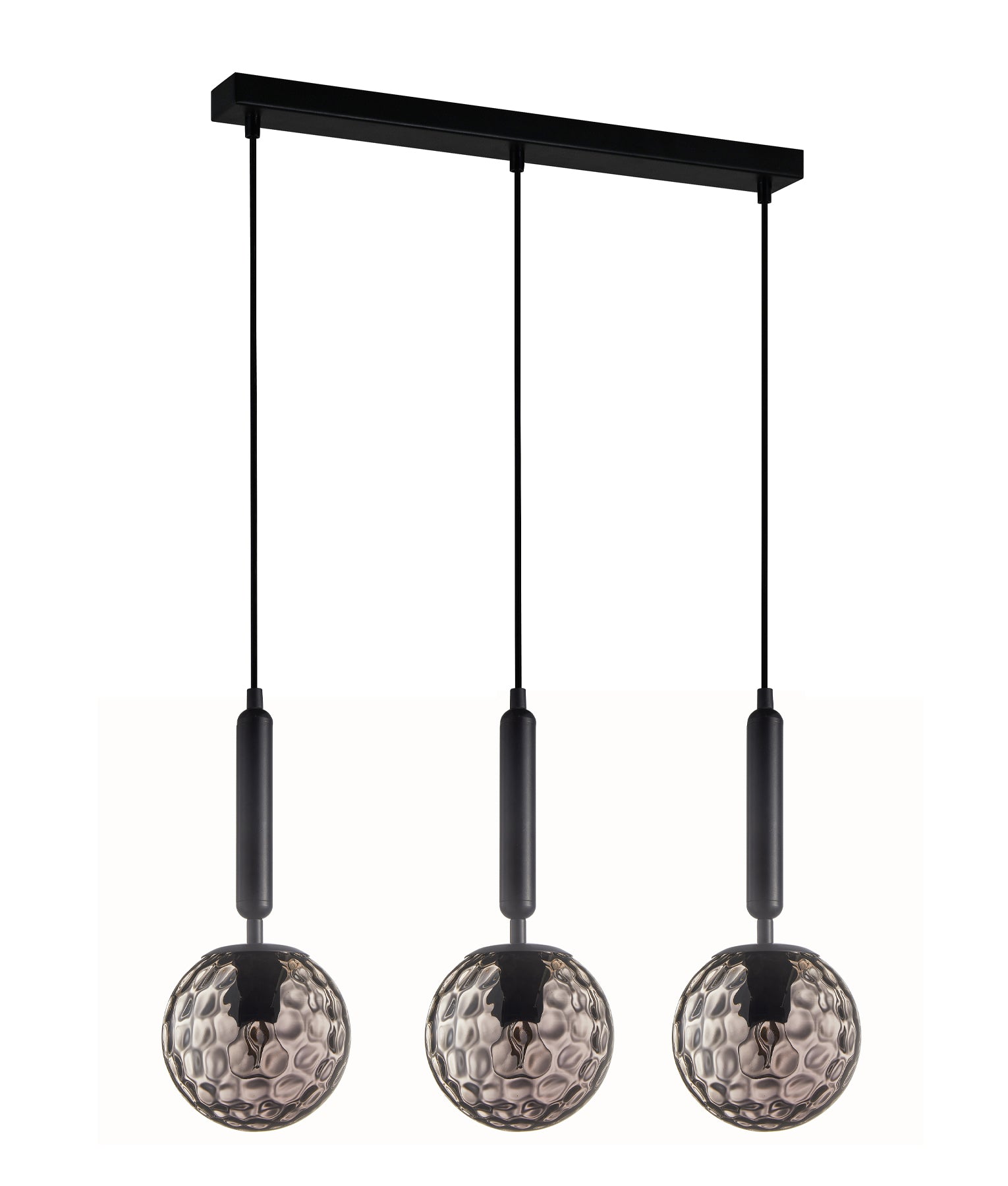 CLA TRATTINO2: Spherical Glass Interior Pendant Black Smoke 220-240V - TRATTINO2, TRATTINO2X3R, TRATTINO2X3S- CLA Lighting
