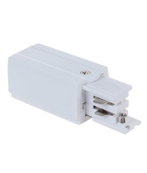 4 Wire 3 Circuit Universal Tracks, Connectors, End Cap & Live End (White) - Eco Smart Lighting
