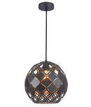 CLA TUILE: Interior Embossed Tiled Iron Wine Glass Shape Interior Pendant Matt Black / Champagne Gold / Coffee 220-240V - TUILE1, TUILE2, TUILE3, TUILE4, TUILE5, TUILE6 - CLA Lighting