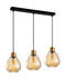 CLA TULIP1: Wine Glass Ribbed Interior Pendant Bronze Amber 220-240V - TULIP1, TULIP1X3R, TULIP1X3S - CLA Lighting