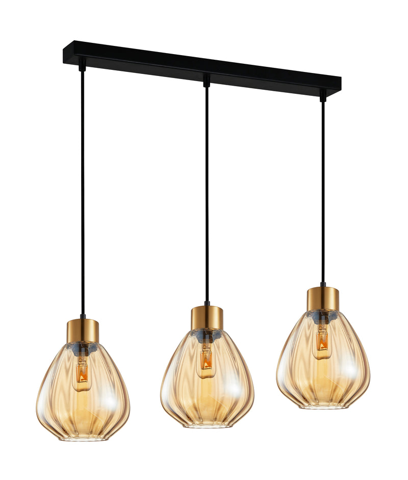 Bronze gold pendant deals light