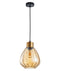 CLA TULIP1: Wine Glass Ribbed Interior Pendant Bronze Amber 220-240V - TULIP1, TULIP1X3R, TULIP1X3S - CLA Lighting