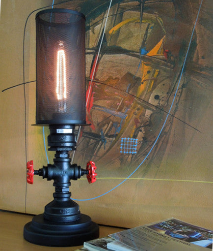 CLA VENETO: Industrial Aged Iron Decorative Table Lamp Black 220-240V - VENETO-T1, VENETO-T2 - CLA Lighting