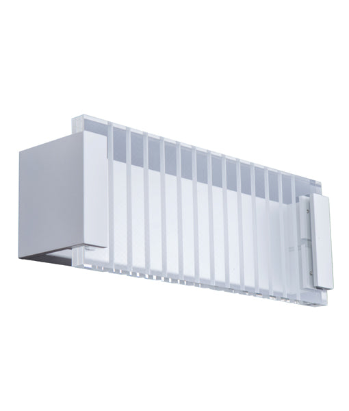 CLA Vienna with Clear and Frosted Ribbed Diffuser LED Interior Wall Light 3000K Matt White 12W 220-240V IP20 - VIENNA
