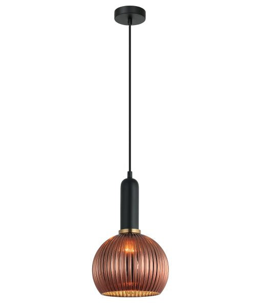 CLA VINTAJ: Wine Glass Ribbed Glass Interior Pendant Smoke / Green / Chrome / Amber / Copper / Clear 220-240V - VINTAJ1, VINTAJ2, VINTAJ3, VINTAJ4, VINTAJ5, VINTAJ6 - CLA Lighting