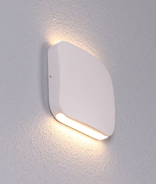 CLA VOX:  LED Surface Mounted Up/down Exterior Wall Lights 3000K Black / White / Aluminium 9W 100-240V IP54 - VOX