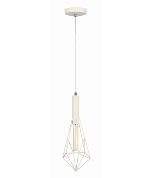 CLA WHITEBAND: Iron Cage Interior Pendant White 220-240V - WHITEBAND1X3, WHITEBAND2X3, WHITEBAND5, WHITEBAND6 -CLA Lighting