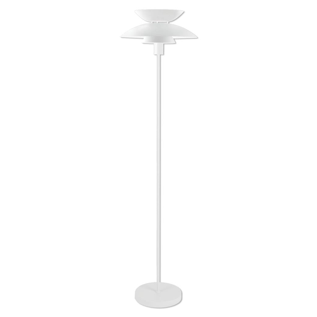Domus ALLEGRA-FL Floor Lamp Black/ Satin Chrome/ White 240V IP20 - 22707, 22708, 22709