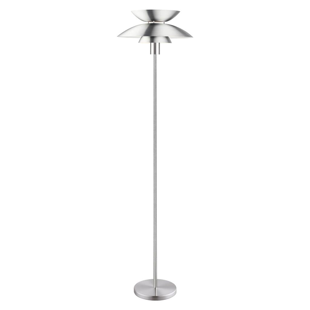 Domus ALLEGRA-FL Floor Lamp Black/ Satin Chrome/ White 240V IP20 - 22707, 22708, 22709