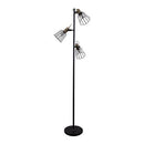 Domus ASHLEY-3FL Light Cage Floor Lamp Black 240V IP20 - 22517 - Domus Lighting