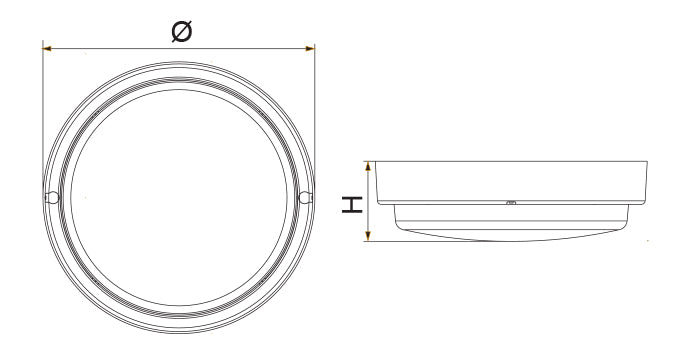 SAL Benny SL2106TC LED Oysters Tri- White 10W/ 20W /24W 240V IP65 - SL2106TC