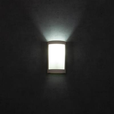Domus BF - 8202 Ceramic Frosted Glass Interior Wall Light White 240V - 11110- Domus Lighting
