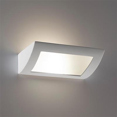 Domus BF - 8232 Ceramic Frosted Glass Up/Down Interior Wall Light White 240V - 11113 - Domus Lighting