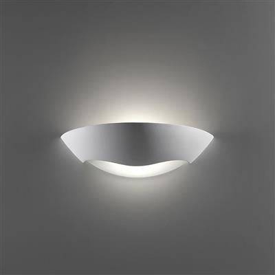 Domus BF - 8258 Ceramic Frosted Glass Up/Down Interior Wall Light White 240V - 11116 - Domus Lighting