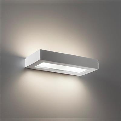 Domus BF - 8284 Ceramic Frosted Glass Up/ Down Interior Wall Light White 240V - 11121- Domus Lighting