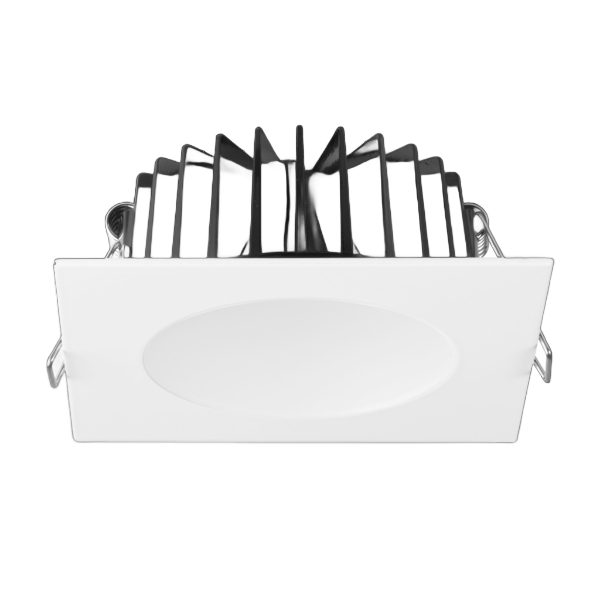 S9041 TC- Easy selectable colour temperature with an inbuilt DIP switch. Durable die-cast aluminium square body profile. 10 Watts.  Trim colour choice of white or satin nickel. Dimmable LED driver, with flex and plug