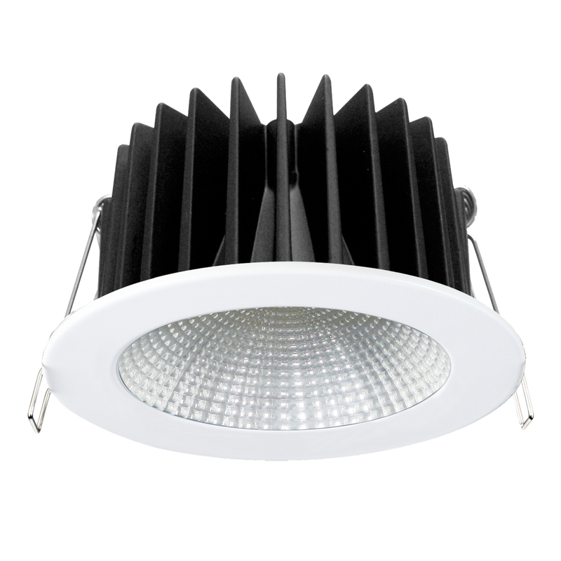 ECOSTAR S9048- Dimmable 12 watt LED downlight, IC-4 rated. Multi-reflector system