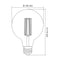 SAL Spherical LG125 Lamps and Globes 2700K 5000K Clear 8W 240V IP20 - LG125 - SAL Lighting