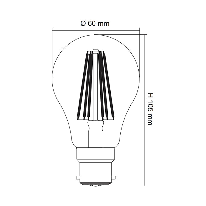 SAL Dimmable LG9 Lamps and Globes 2700K 5000K Clear 8W 240V IP20 - LG9 - SAL Lighting