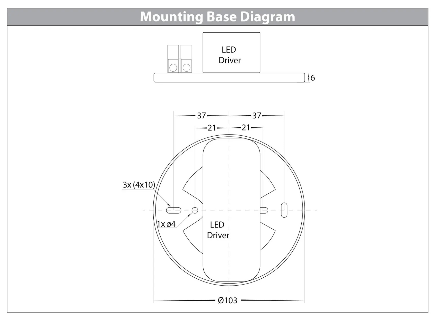 Havit Nella LED Surface Mounted Downlight Tri - Black 12W 240V/12V IP54 - HV5803T-BLK, HV5803T-BLK-12V