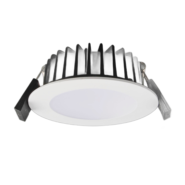 SAL Ecogem Round S9041TC LED Downlight Tri - White / Satin Nickel 10W 240V IP44 - S9041 TC WH, S9041 TC SN - SAL Lighting