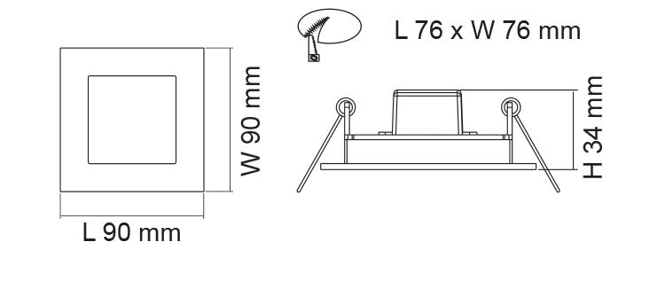 SAL BROOM Interior Wall Light 3000K White / Satin Nickel 3W 12V - S9311 WH, S9311 SN - SAL Lighting